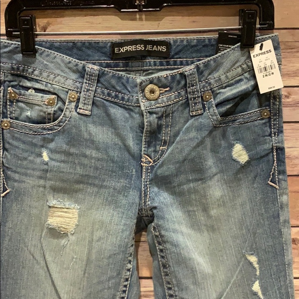 💗🌟HP🌟NWT EXPRESS BARELY BOOT JEAN - Picture 7 of 8